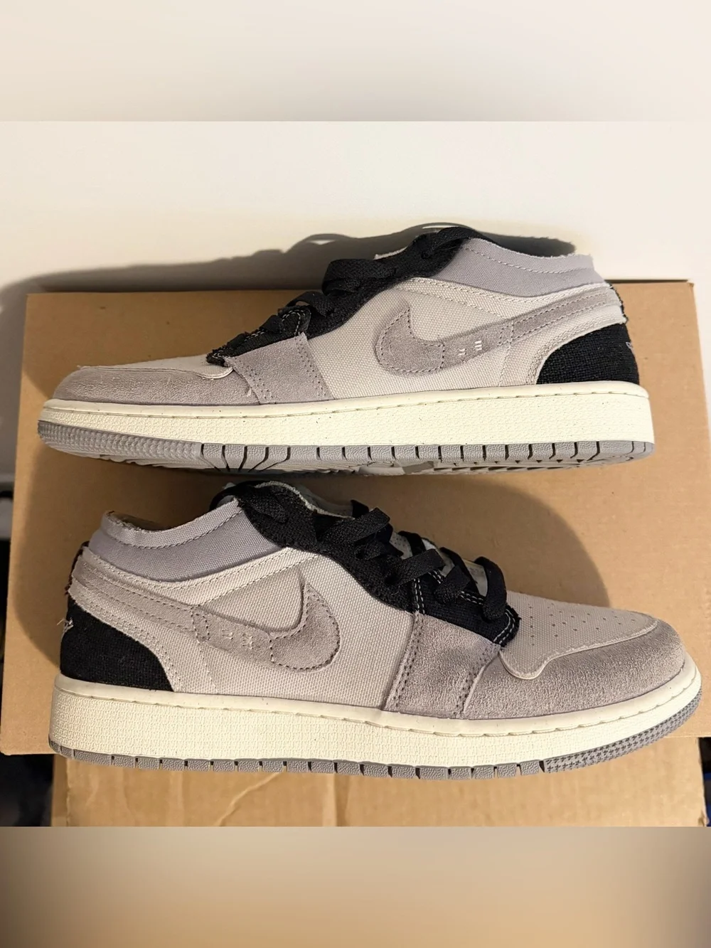 Used Jordan 1 Low SE Craft Tech Grey Black - GS Sz 7Y